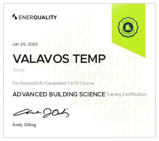 Advanced Building Science